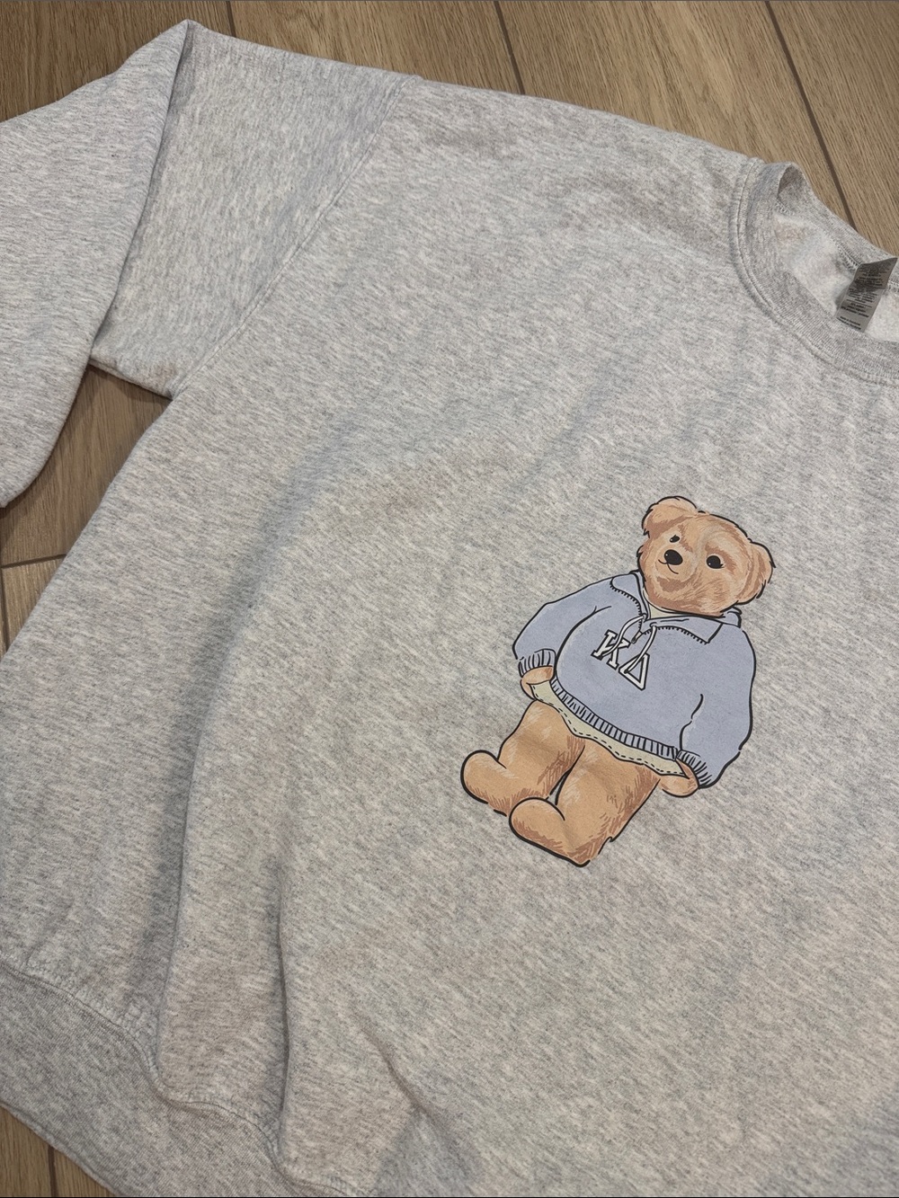 Kappa Delta KD Sorority Bear Logo Sweatshirt Sz XL Back to school dorm ready